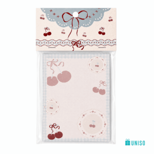 Bloco de Notas Laço Cereja Retrô 80x110mm 80 fls - UNISO - UND