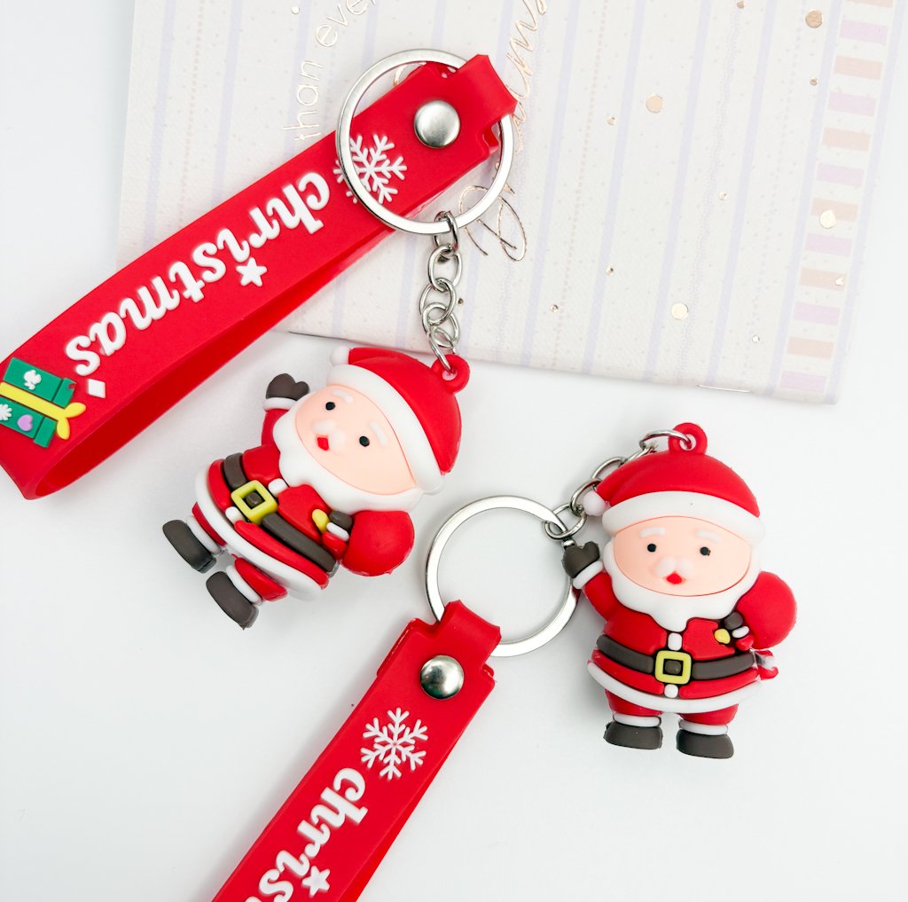 Chaveiro Emborrachado PAPAI NOEL - IMPORTADO - UND