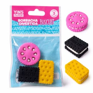 Borracha Biscuit c/ 3 Und - YINS PAPER - BLISTER