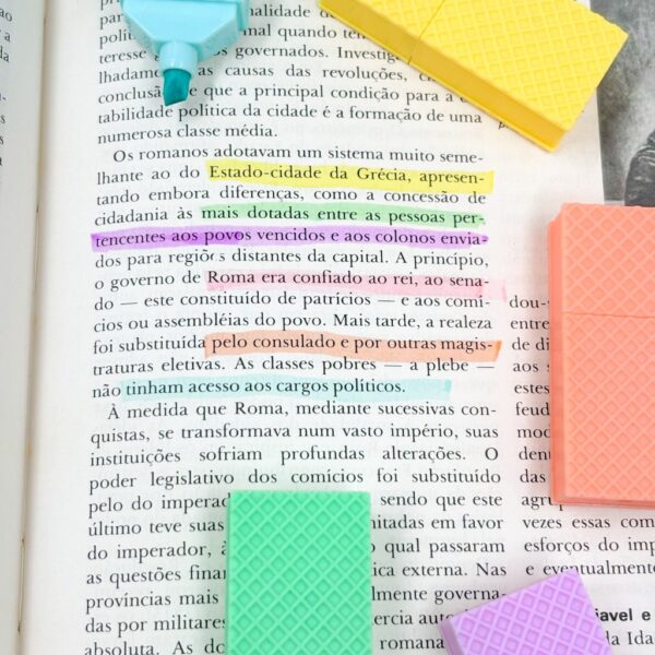 Marca texto Fofo Biscoitinho Mirabel 6 Cores - BLISTER