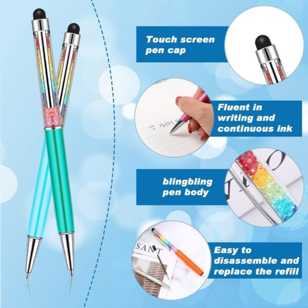 Caneta Touch Pedrinhas Color - Kit 4 Und