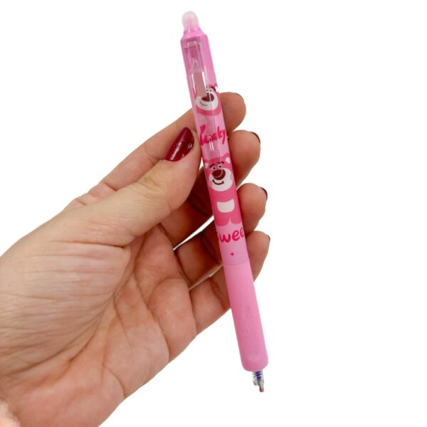 Caneta Clic Apagável Lotso Ursinho Morango - Cx 12 Und