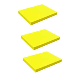 Bloco de Notas Adesivado 76x102 Amarelo KAZ - PACOTE 12 UND
