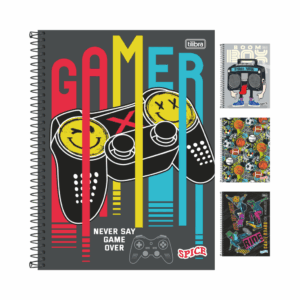 Caderno Universitário Espiral 10M 160 fls SPICE MASCULINO - TILIBRA - UND