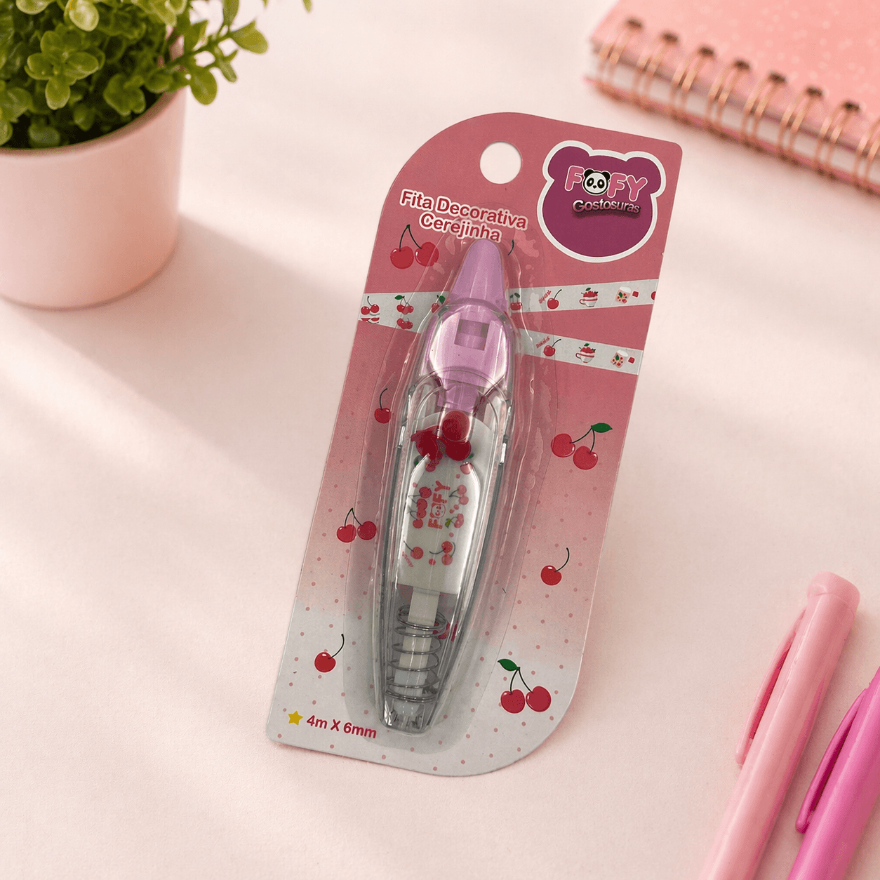 Fita Decorativa Cerejinha - FOFY - BLISTER