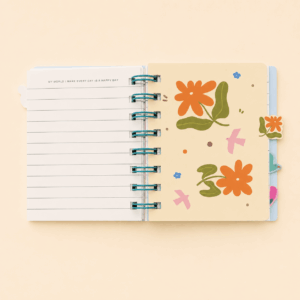 Caderno A7 Spring Designer c/ Divisórias 80 fls 9,7x11,2cm - IMPORTADO - UND