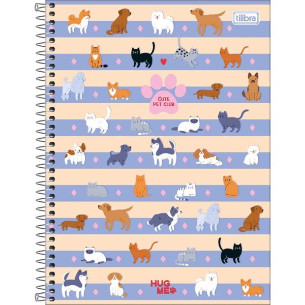 Caderno Espiral Universitário 1 Matéria Hug Me - TILIBRA - UND