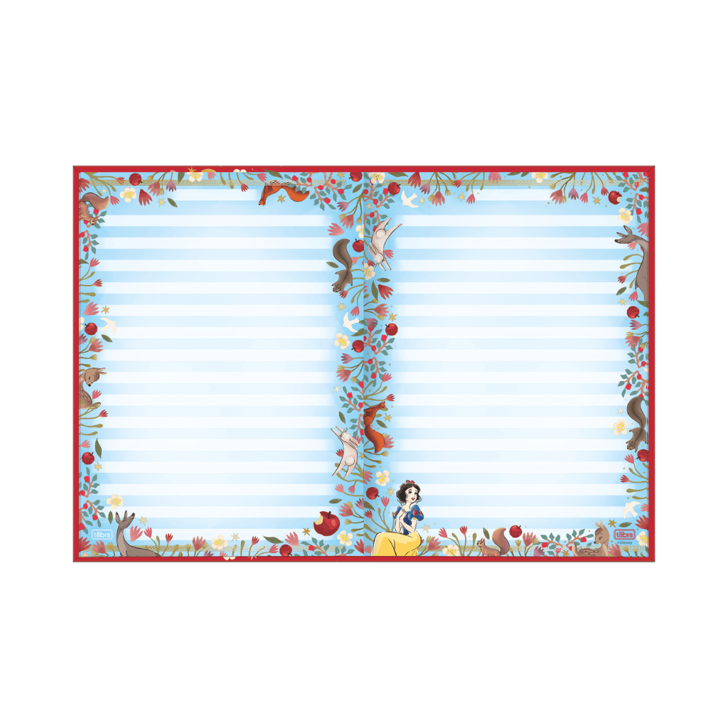 Caderno Colegial Costurado LUXO 80 fls BRANCA DE NEVE - TILIBRA - UND