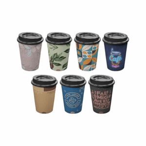 Copo Coffee c/ Tampa Bico 320 ml Sortido - PLASÚTIL - UND