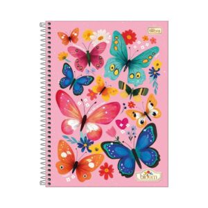Caderno Espiral Capa Dura Universitário 1 M Bloom 20x27,5cm 80 Fls - TILIBRA - UND