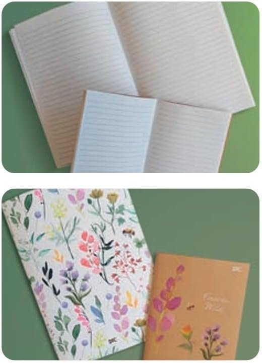 Kit ECO 2 Cadernos Grampeados Flores - DAC