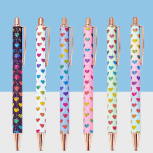Caneta Metálica LUXO Glitter Love - IMPORTADO - UND SORTIDA