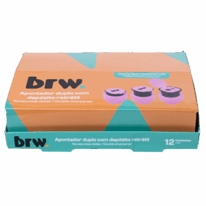 Apontador Duplo c/ Depósito Retrátil - BRW - UND