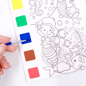 Livro Pintura Aquarela com Pincel 12 Folhas