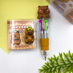 KIT Capivara Fofura - Caderno + Adesivos + Caneta - IMPORTADO - UND