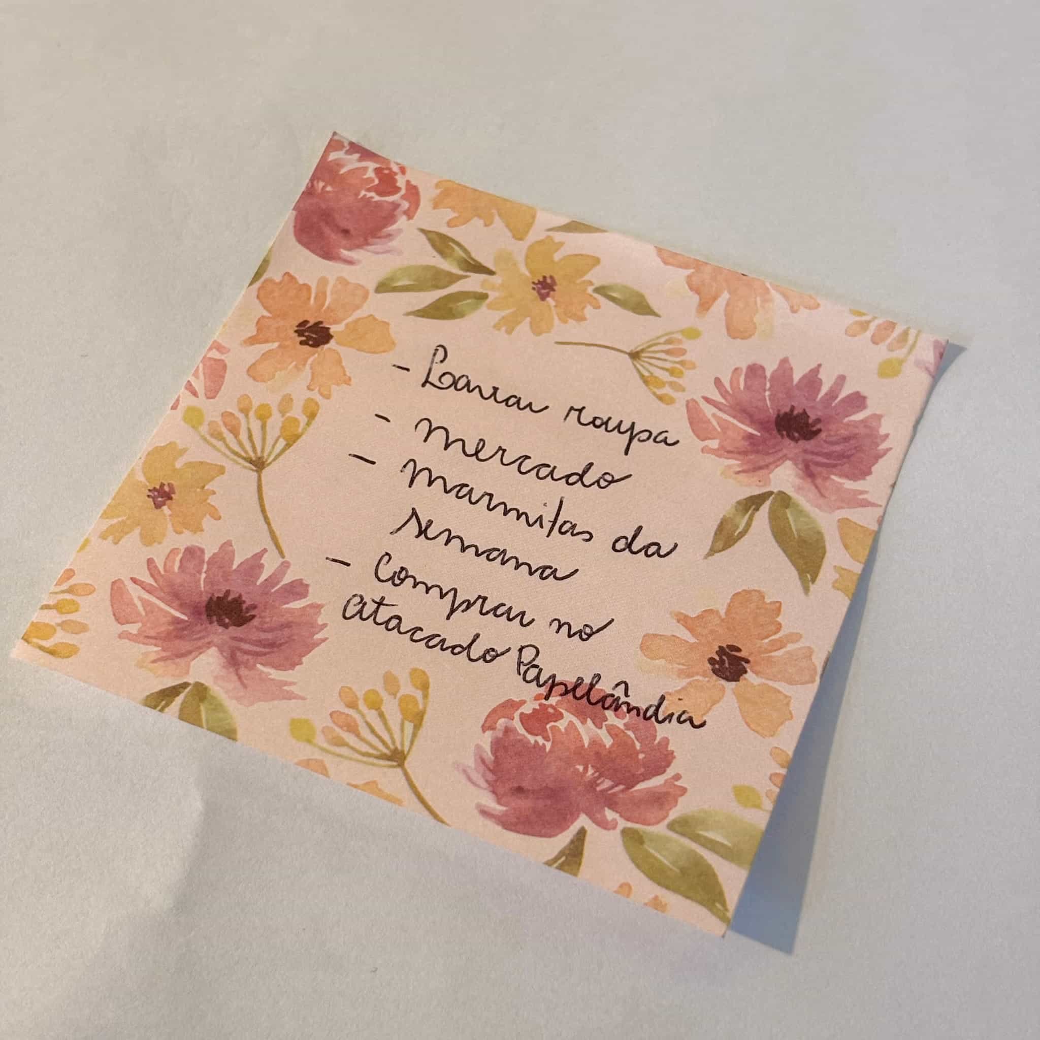 Bloco de Notas Adesivado Floral 85x85mm 50 Fls - SKYPAPER - UND