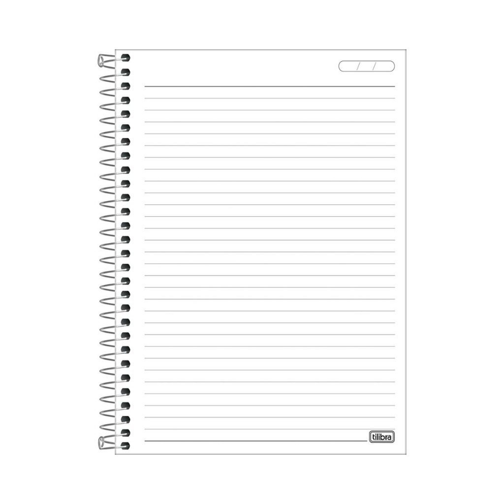Caderno Universitário Espiral 1 M 80 fls Pepper Masculino - TILIBRA - UND