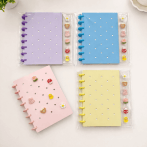 Caderno de Disco Pastel PINS A5 80 Fls 8 discos 15x21,2cm - IMPORTADO - UND