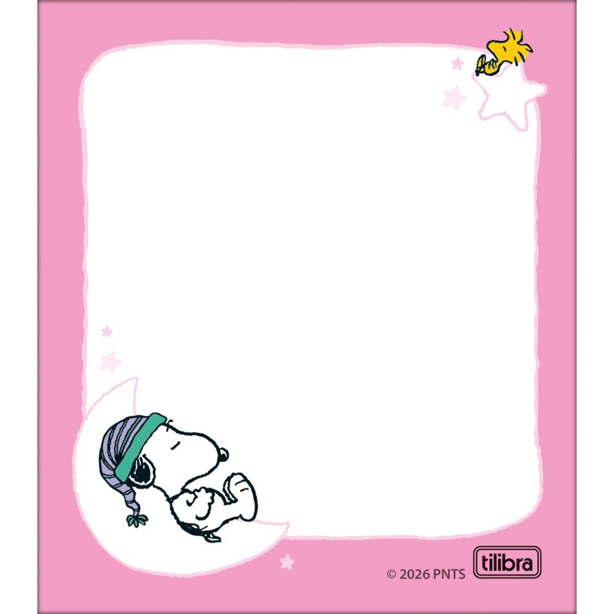 Bloco de Notas Tilembrete 80 x 91mm 100 fls SNOOPY - TILIBRA - UND