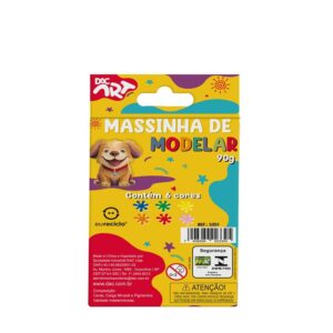Massinha de Modelar 6 Cores - DAC ART - BLISTER