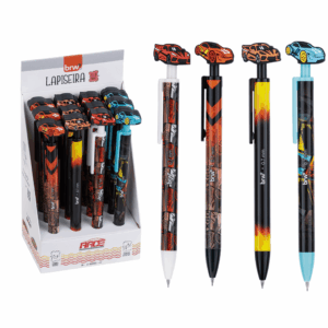 Lapiseira Plástica Divertida Race Carros 0,7mm BRW - KIT 4 UND