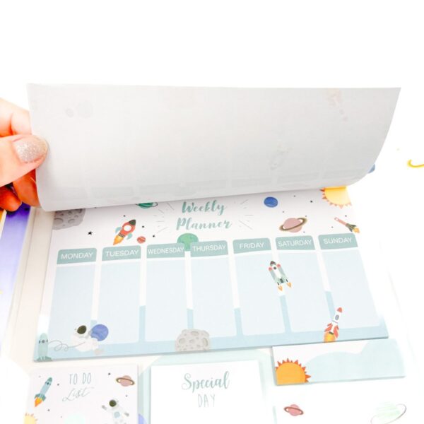 Kit Bloco de Notas Fofo Decorado 7 Blocos