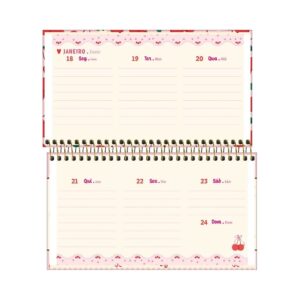 Agenda 2027 Espiral Semanal Amarena 16,7x8,9cm - TILIBRA - UND