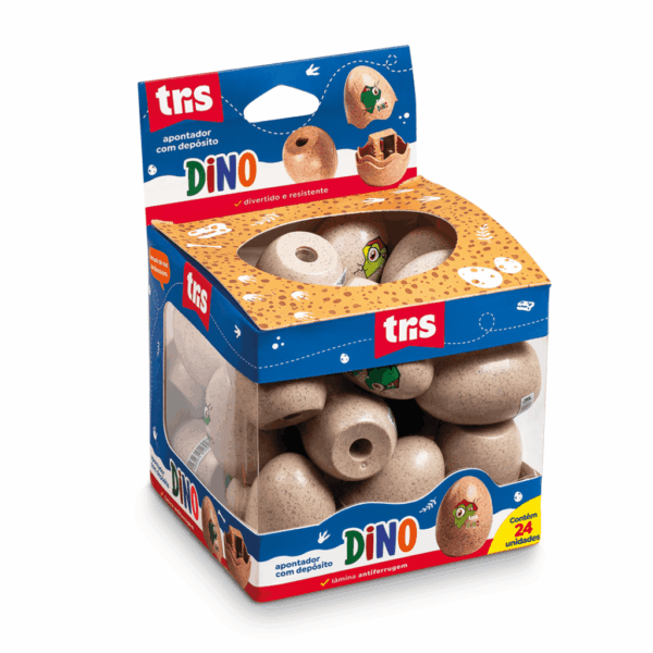 Apontador C/ Depósito Dino - TRIS - UND