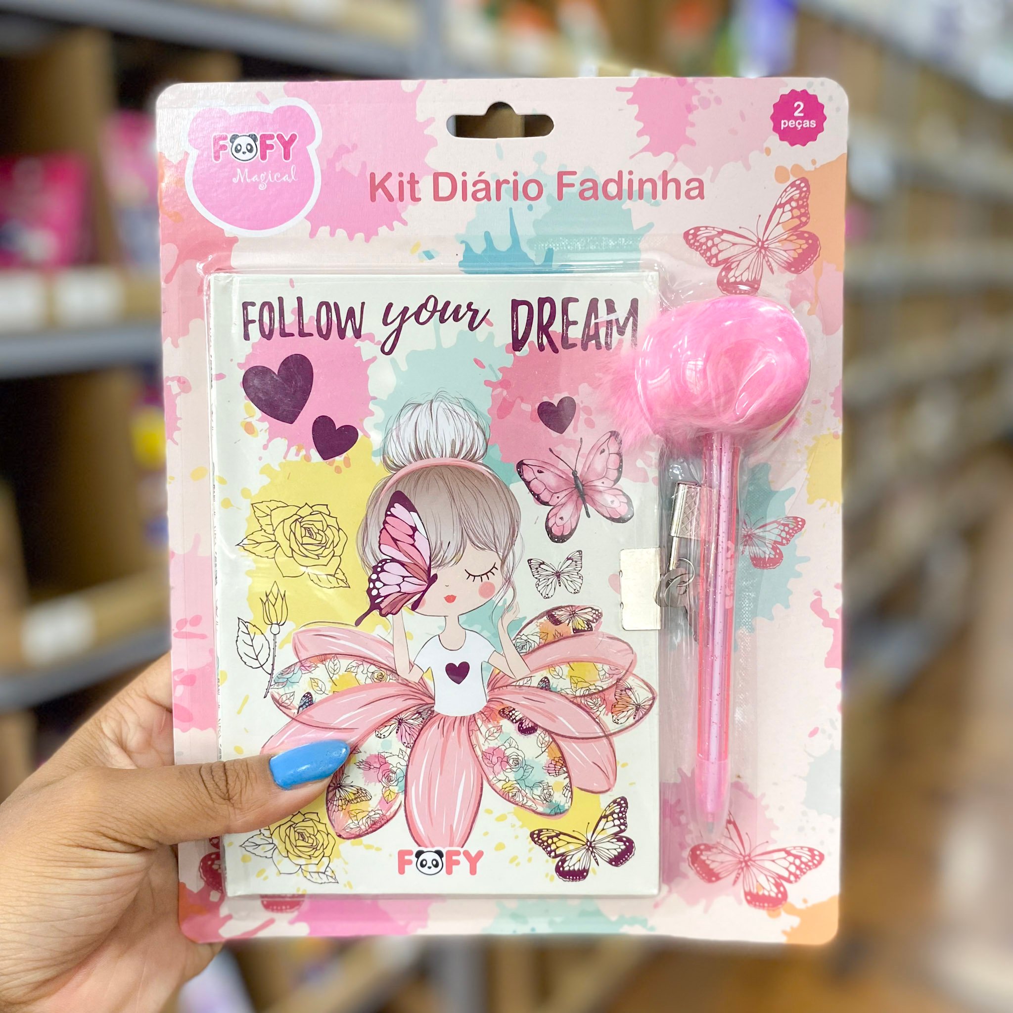 Kit Diário Fadinha - FOFY - BLISTER