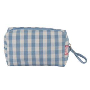 Estojo Necessaire Xadrez  AZUL Patinho 17x9x7cm - FLORIE - UND