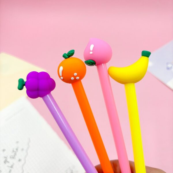 Caneta Fofa Frutinhas - PACOTE 6 UND