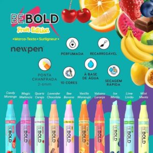 Marca Texto Be Bold Fruit Edition Newpen - Cx 10 Und