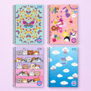 Caderno Universitário Espiral PEPPER FEMININO 10M 160 fls - TILIBRA - UND