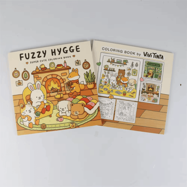 Livro de Colorir Fuzzy Hygge Coco Wyo ORIGINAL