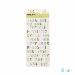 Cartela de Adesivos Lettering - UNISO - UND