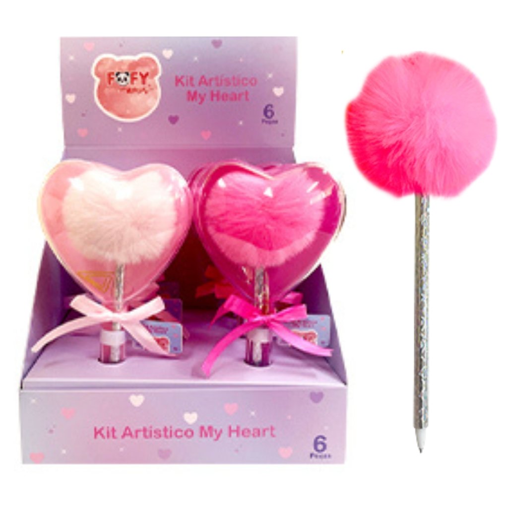 KIT Artístico My Heart Pink - FOFY - CX 6 UND