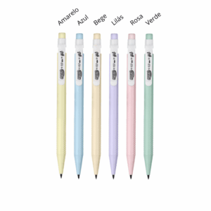 Lapiseira plástica Pastel 0.7mm BRW