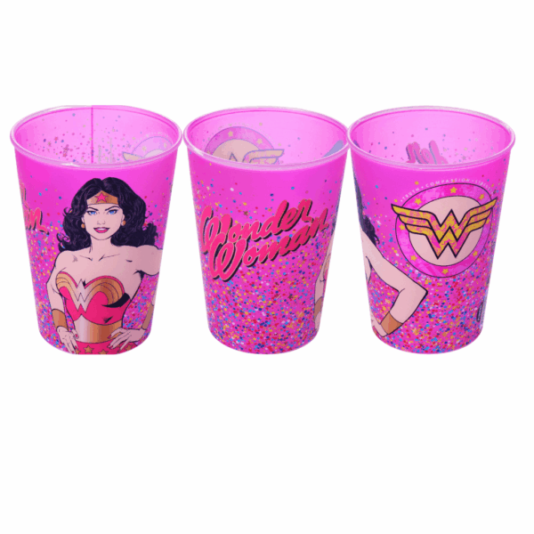 Copo Mulher-Maravilha 320 ml Sortido - PLASÚTIL - UND