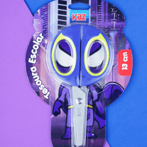 Tesoura Escolar 13cm Super-Herói - KAZ - BLISTER