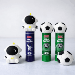 Cola Bastão 9g Astronauta e Bola - KAZ - CX 12 UND