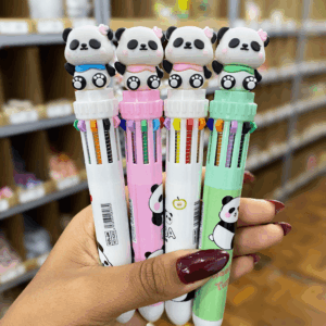 Caneta 10 Cores Panda - IMPORTADO - UND
