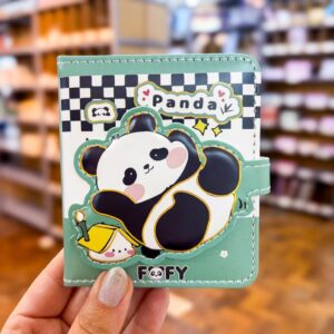 Caderno LUXO c/ Fechamento Panda 10x9x2cm - FOFY - UND