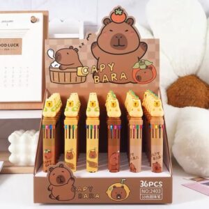 Caneta 10 Cores Capivara - Cx 36 Und