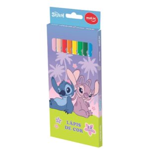Lápis de Cor Stitch 12 Cores MOLIN - BLISTER