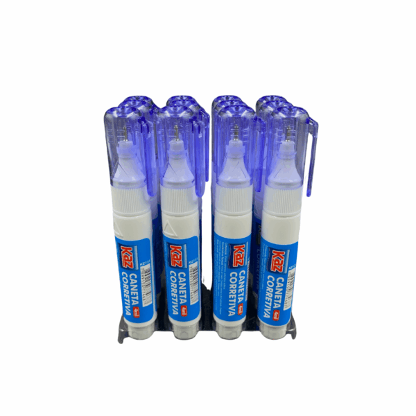 Caneta Corretiva Branca 4ml KAZ - CX 12 UND