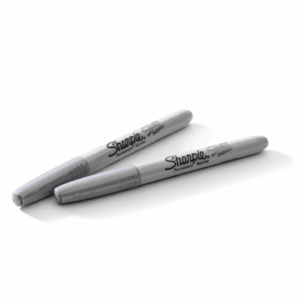 Marcador Permanente Metálico SHARPIE - Blister 2 Und