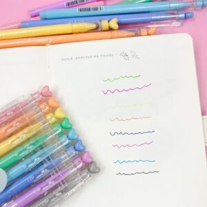 Kit Caneta Color Coração Love 8 Cores
