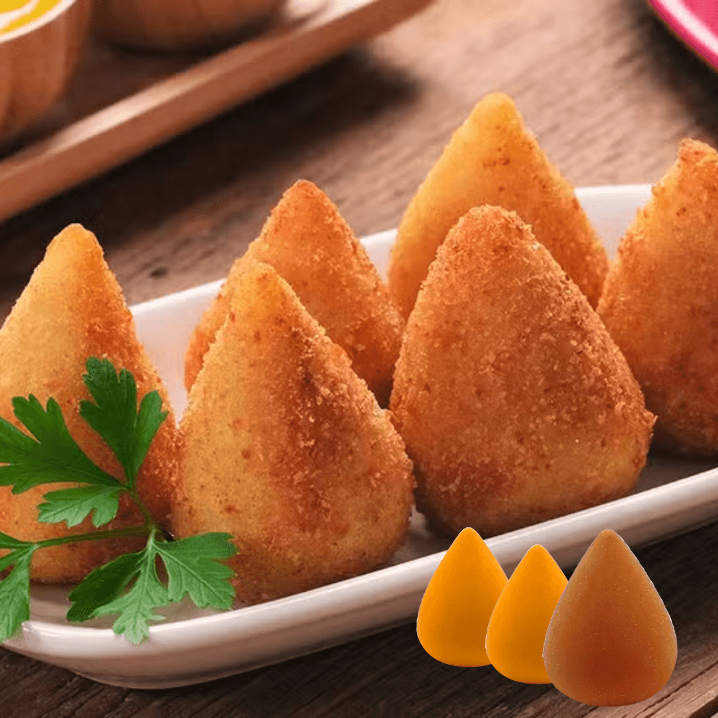 Borracha Coxinha Holic Lanchinhos - TRIS - POTE 24 UND