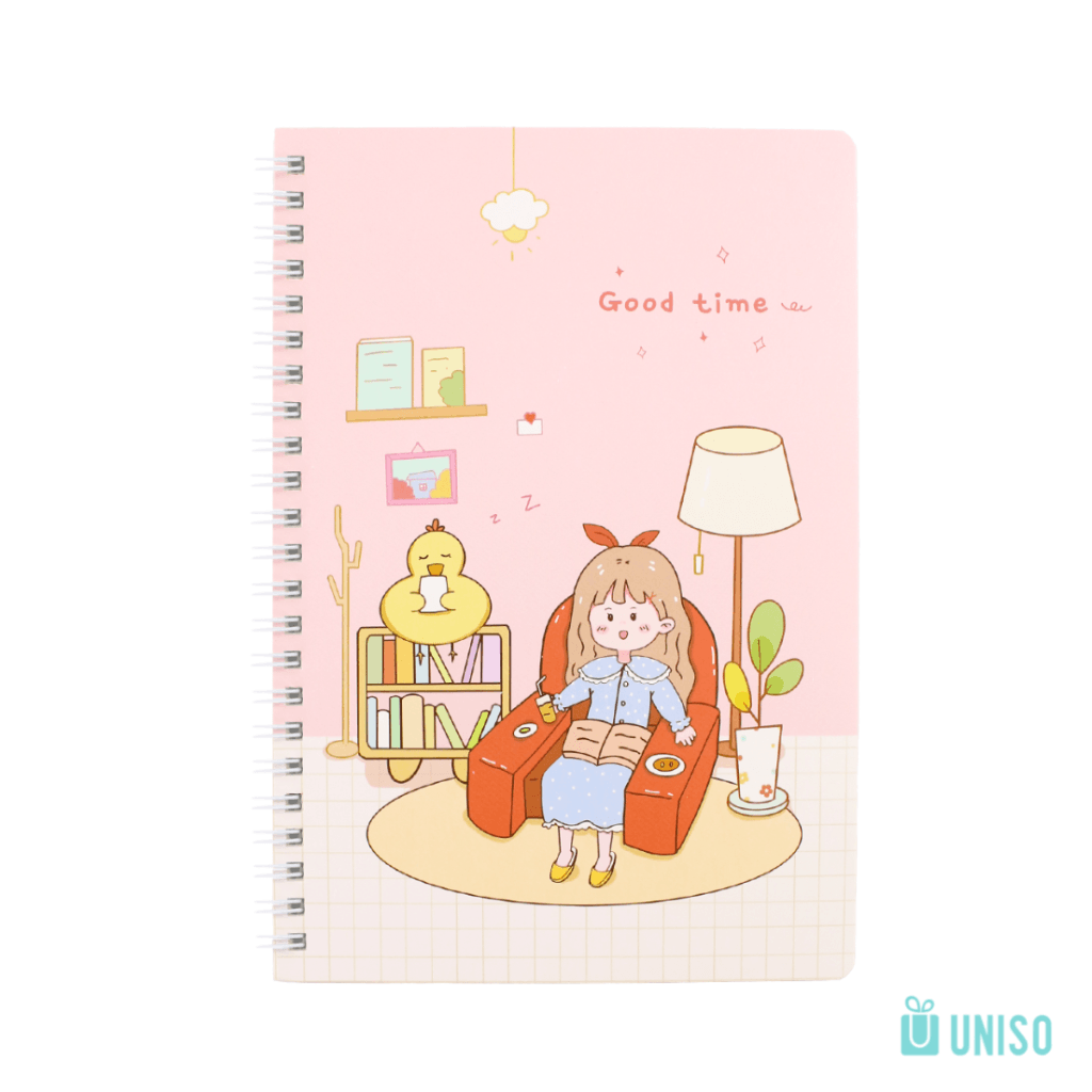 Caderno Espiral A5 Good Time 14x20,7cm  60 Fls - UNISO - UND