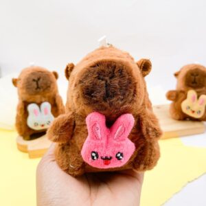 Chaveiro Fofo Pelúcia Capivara Rabbit Cat 12 cm - UND